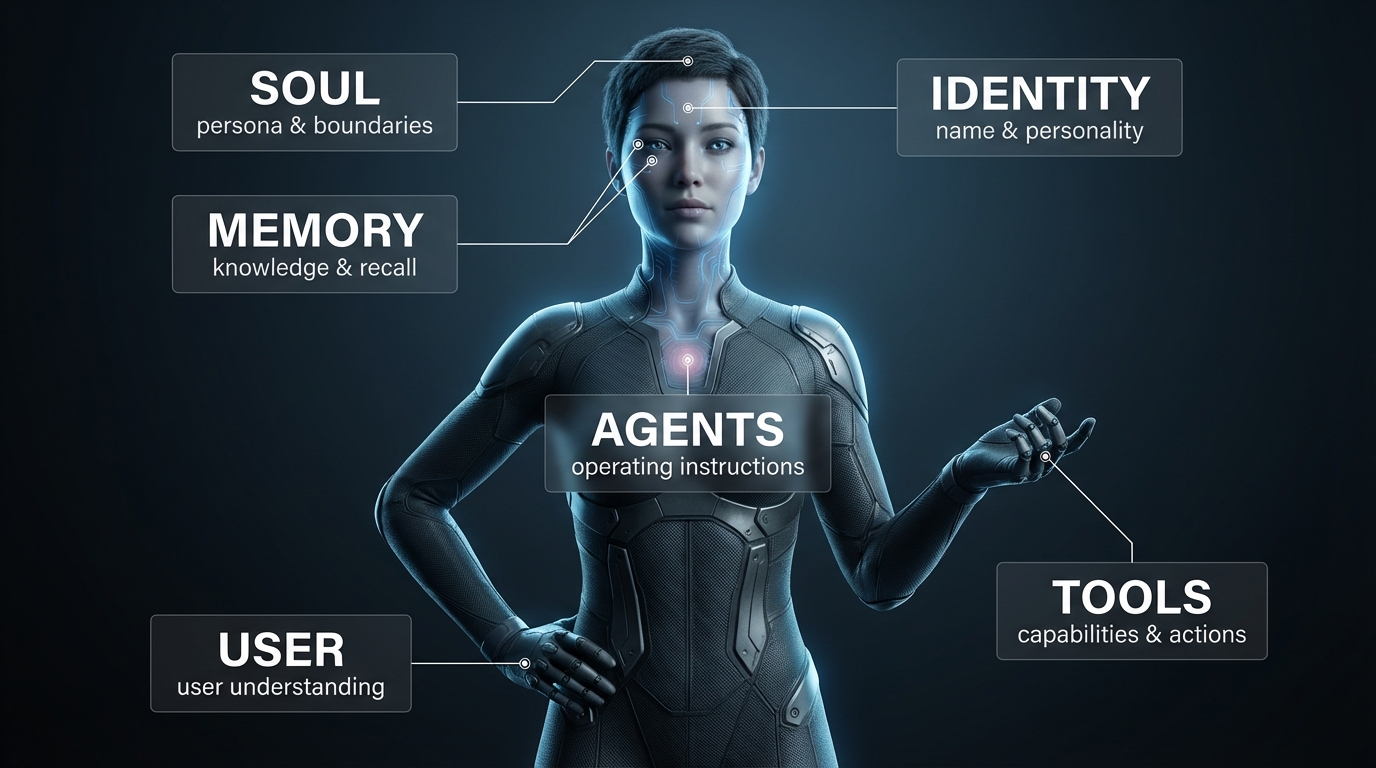 AI Anatomy — IDENTITY, SKILL, MEMORY