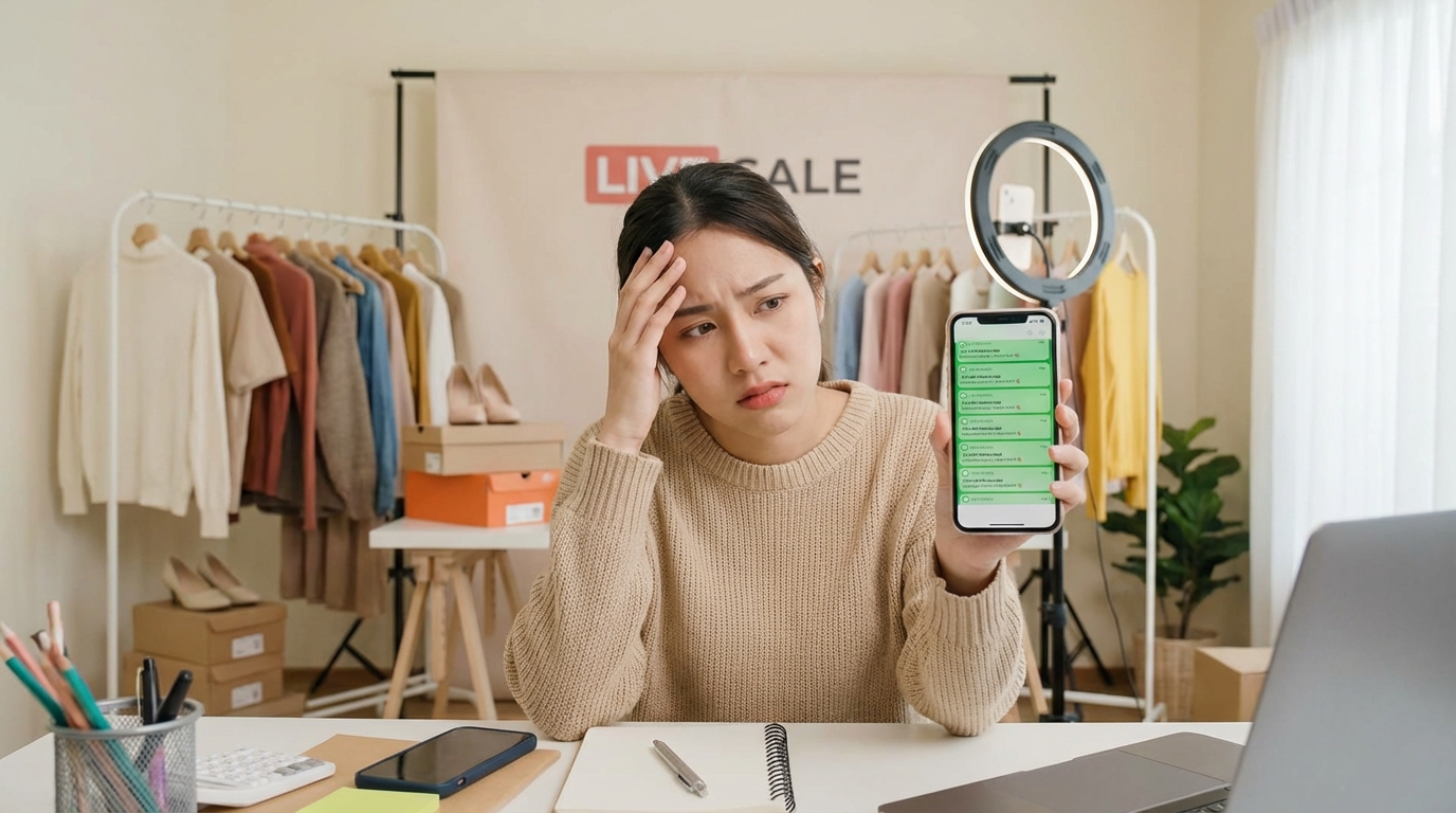 Stressed business owner